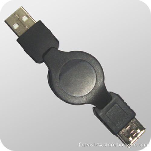 Retractable USB Male to Femal Extension Cable